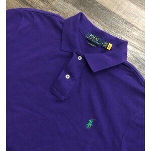 Polo Ralph Lauren Mens Medium Classic Fit Purple Polo Shirt